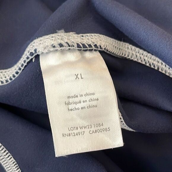 WeWoreWhat Womens Silhouette Ankle Flare One-Piece Athletic Jumpsuit Navy XL - Picture 9 of 13